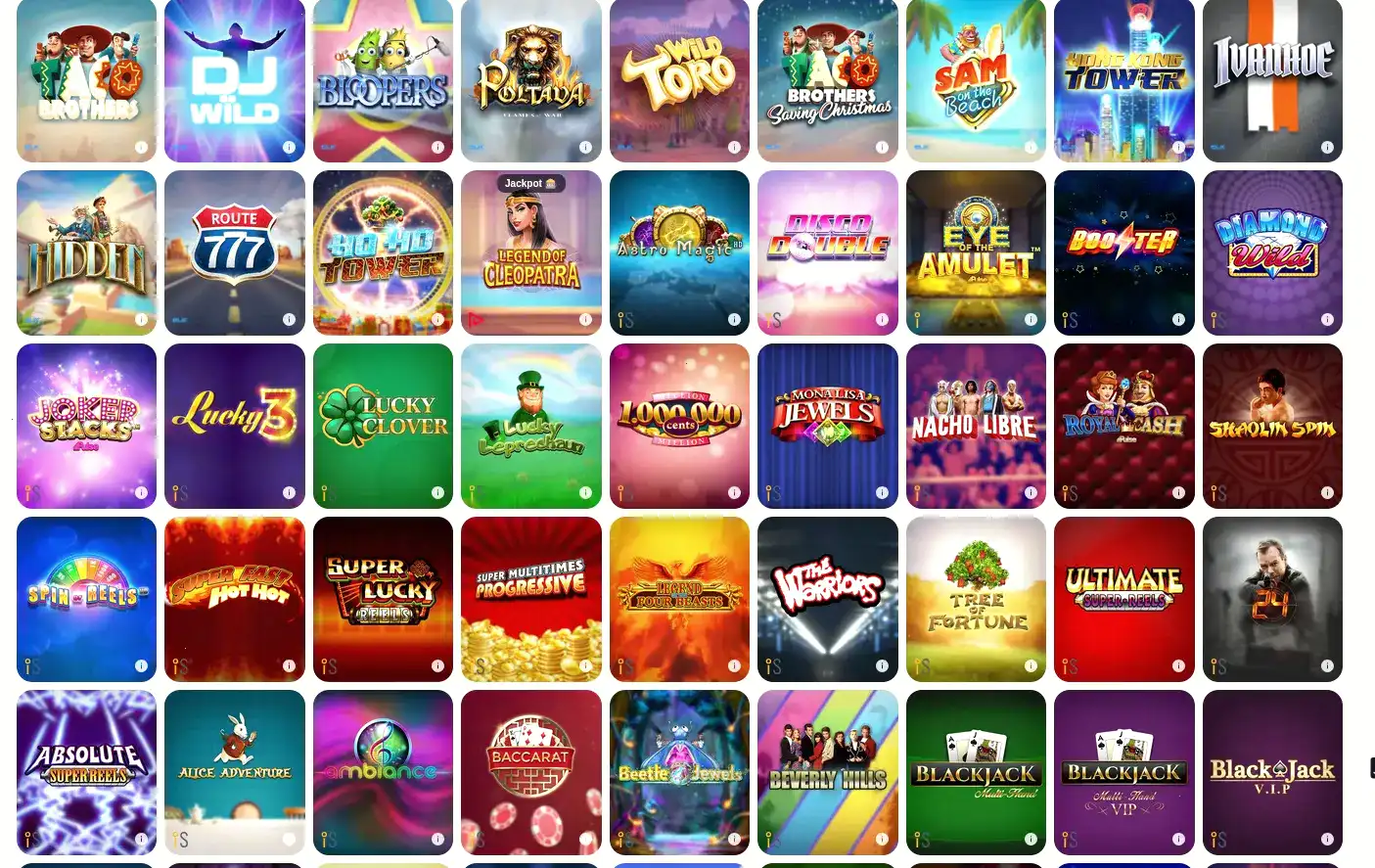 Мобильная версия слотов Bons casino